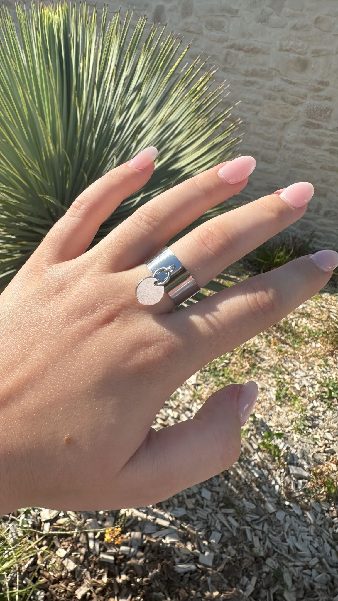 Vaea / Bague breloque rond