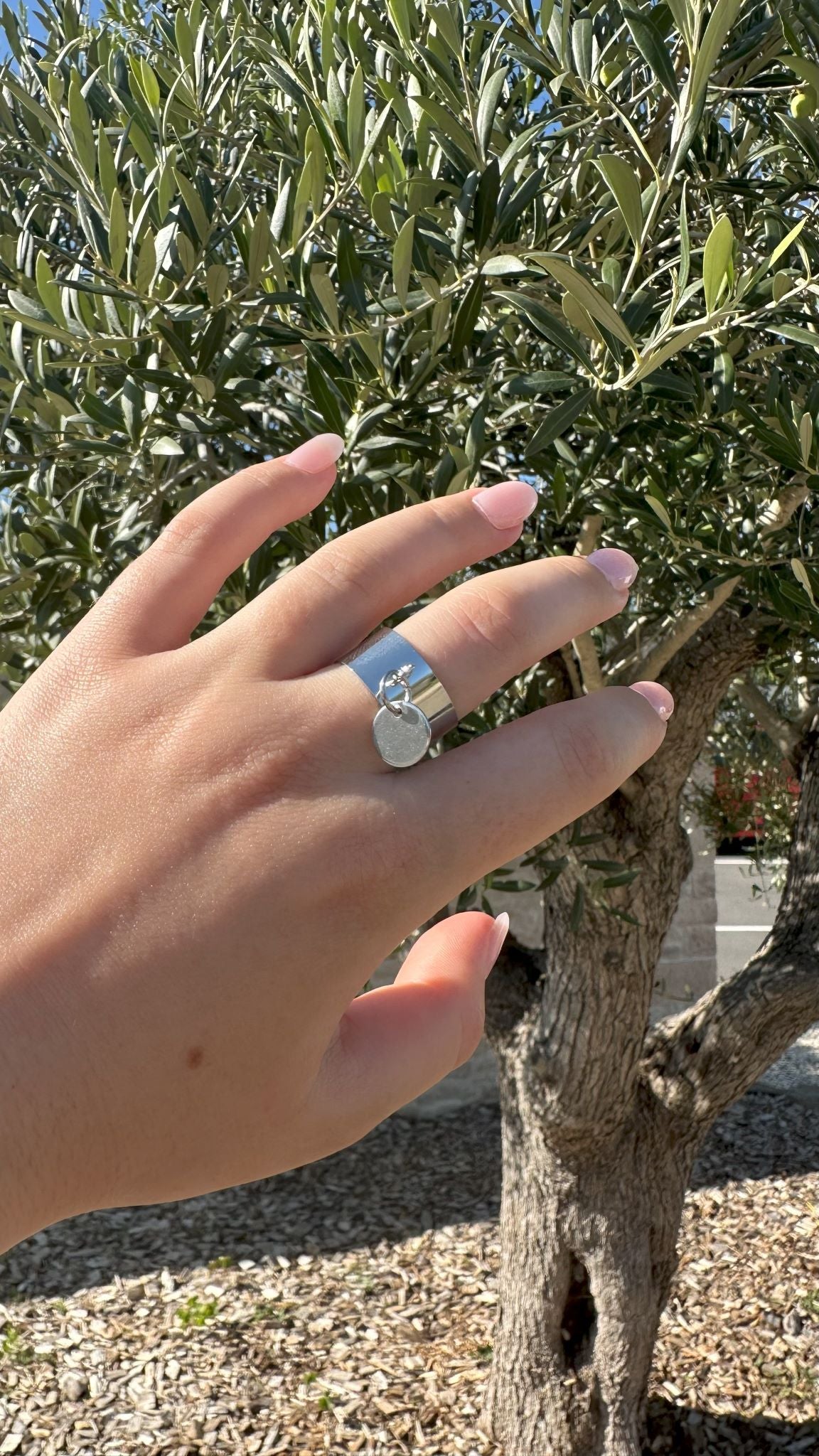 Vaea / Bague breloque rond